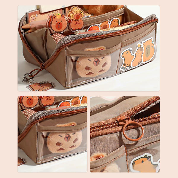 Pennfodral e Pennfodral Tillbaka Till Skolan Kontorsmaterial Brown