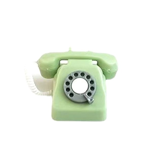 Dukkehus Møbler Kid Miniatyr plast Telefon Leker Green