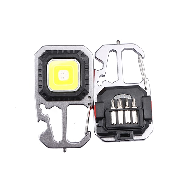 Mini LED-avaimenperä kannettava työvalo taskulamppu Black