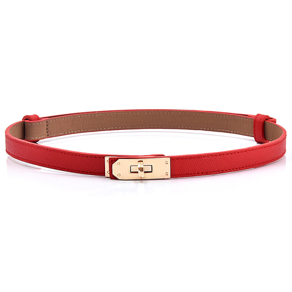 Lakkskinnbelte for kvinner Fine belter Golden Lock A3