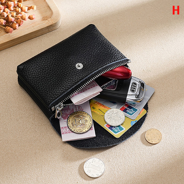 Kohud Små plånböcker för kvinnor Mode kvinnliga korta myntplånböcker H-double-layer