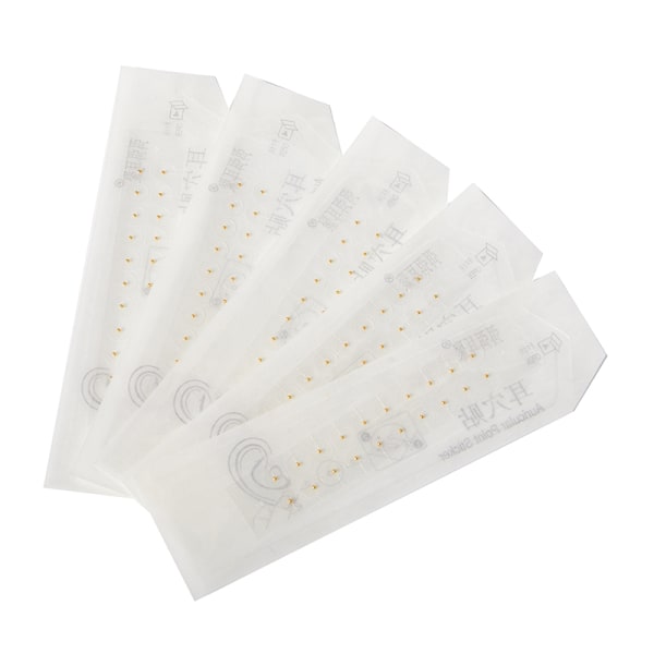 Akupunktur magnetiske perler Auricular Ear Stickers Gold 100PCS
