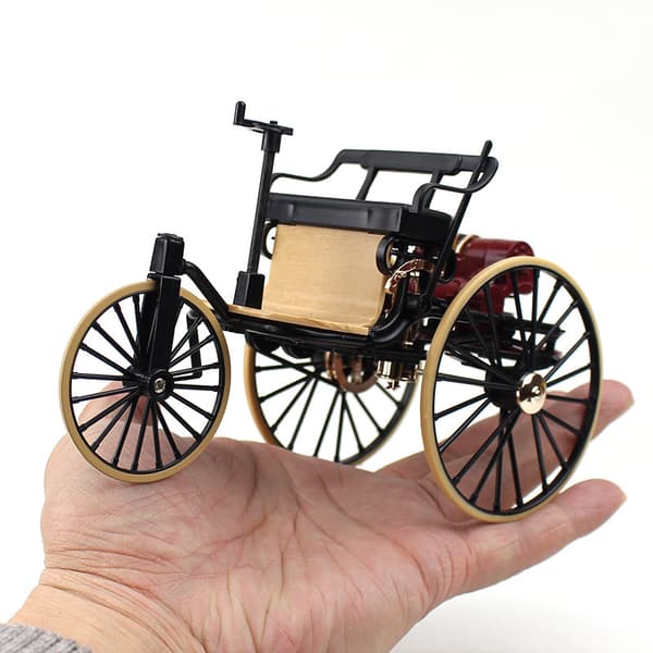 1Pc 1:12 1886 klassiske veteranbiler nr.1 Legetøj Black
