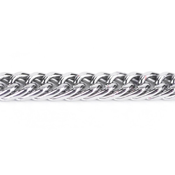 Män Punk rostfritt stål armband kedja länk armband smycken Silver 21.5cm*10mm
