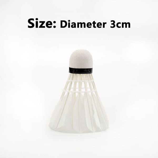 12 Professionelle Badmintonbolde white