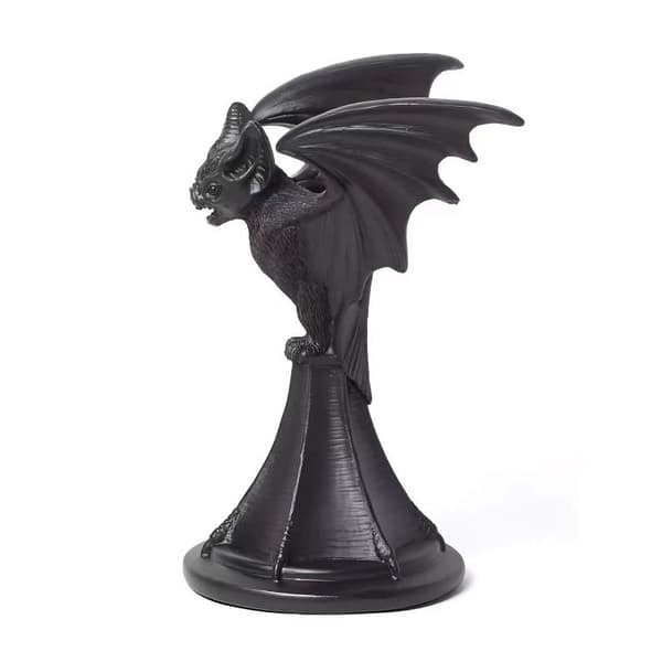 Gotisk lysestage Vintage Cat Wolf Bat Statue Halloween A1