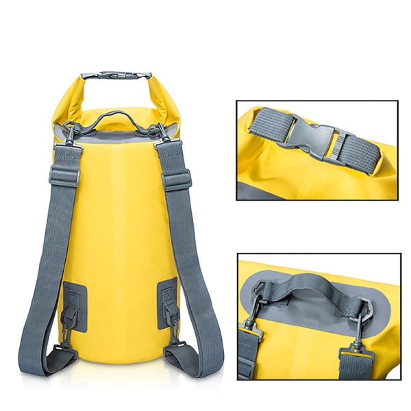 Vandtæt taske Dry Bag rygsæk til sejlsport rafting fiskeri green 30L