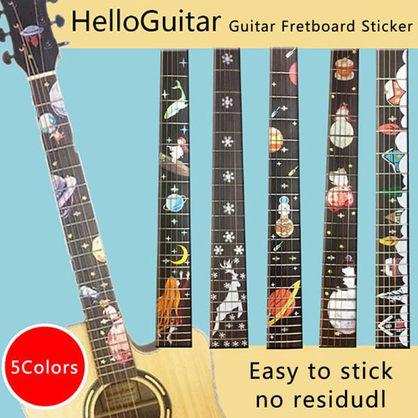 Rumvandring Guitar Bas Inlay Sticker DIY Decor Markers E