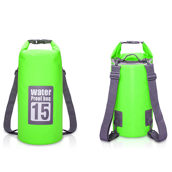 Vandtæt taske Dry Bag rygsæk til sejlsport rafting fiskeri green 30L