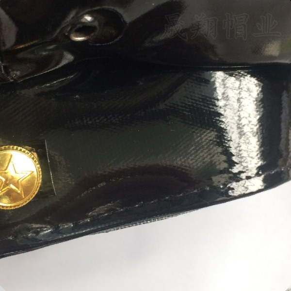 För Polis Hatt Kostym Uniform Hatt för cosplayfest Black