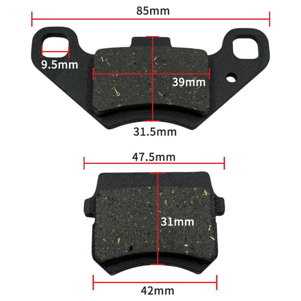 Motorcykel ATV Scooter Bremseklodser Bremsetilbehør Pit Dirt Bi black
