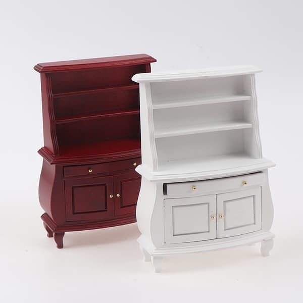 1:12 Dockhus Miniatyr Möbelskåp Skåp Dockhus White