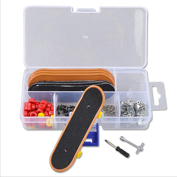 Mini Finger Skating Board Bordspill Toy Finger Fingerboard 1 set