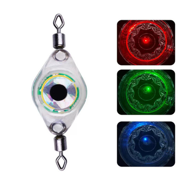 Lamp Eye Undervannslampe Nattfiske Vanntett Led-lampe Double ring color 5PCS