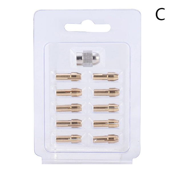 10/11 stk Mini borespenne chuck 0,5-3,2 mm diameter messing chucker 10pcs