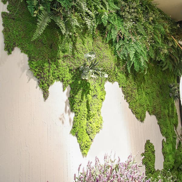 100*100cm Grønn s Moss Gressmatte For Home Decor Coffee