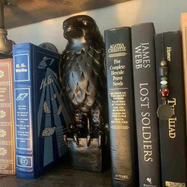 1 Styck Black Resin Maltesisk Falcon Staty Hylla Dekorationer 1PCS
