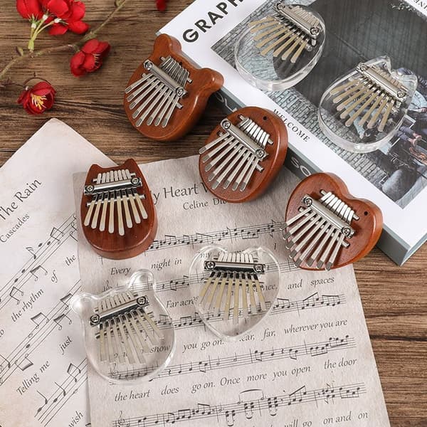 8 Key Kalimba Thumb Piano Present för barn Nybörjarmusik A6