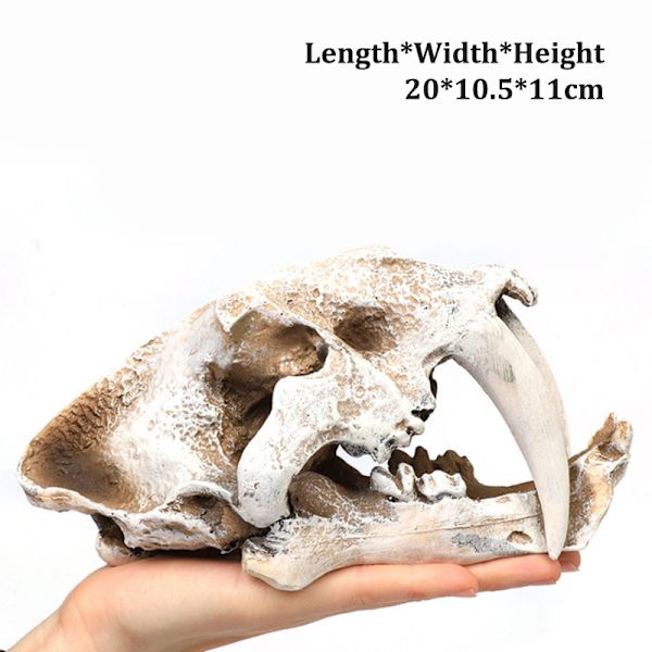 Simulering Resin Skull Ornaments DIY Aquarium Decoration 20*10.5*11 cm
