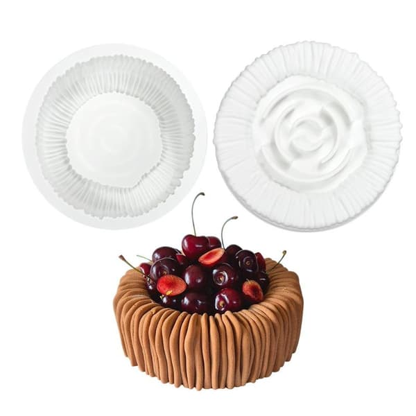 6 hulrom sylinder koppform mousse kakeform for å lage dessert White 1