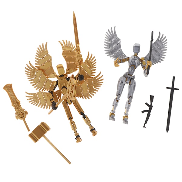 1 set Lucky 13 figurer robotleksaker rörlig 3D-utskriftsdocka A5