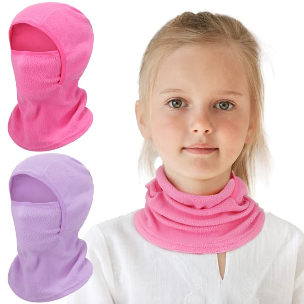 2 pakker Børne Balaclava Vindtæt Skimaske Vinterhat Halsvarmer Multicolor 1