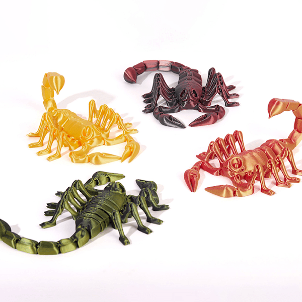 3D-printet Skorpion Simuleringsleke Bevegelige Uttrekkbare s Creati Multicolor