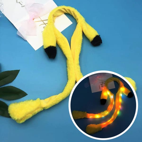 Bunny Ears Plysjleketøy hårbøyle hodeplagg Yellow