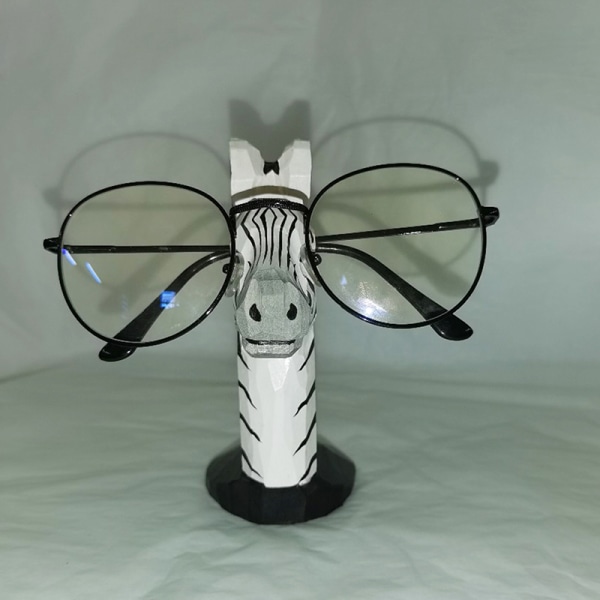 1 Stk Dyrebrillestativ Treutskjæringer Solglassskjermstativ Zebra