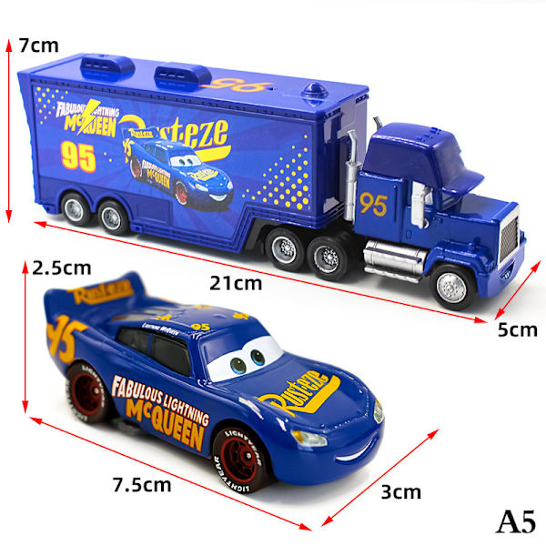 Lightning McQueen Truck Metal Diecast Collection Model billegetøj type-A5
