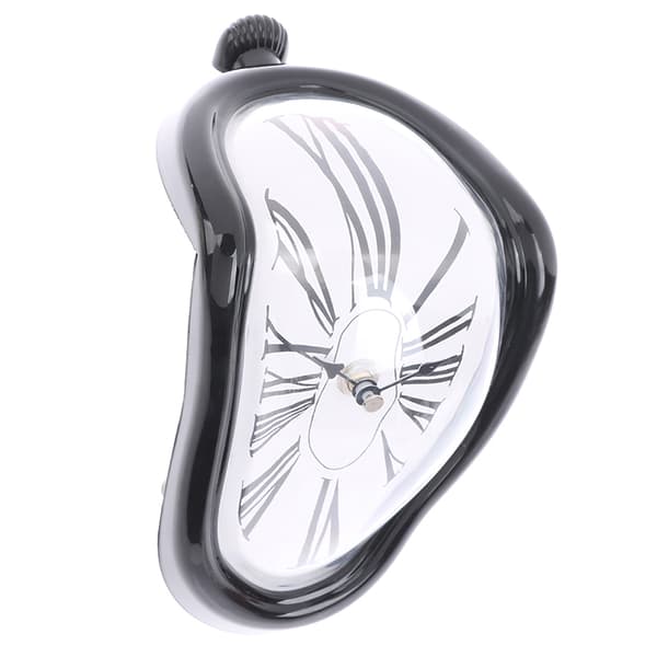 Förvrängda väggklockor Dali stil watch dekoration Gold