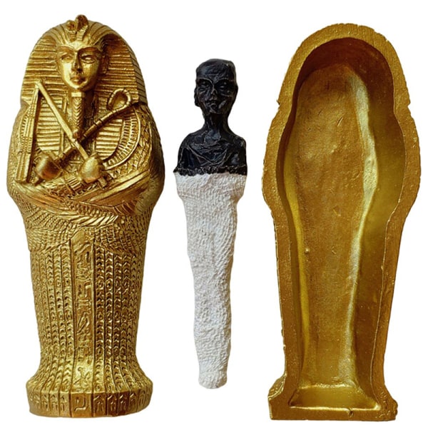 Gammel egypter med mumiefigur harpiks håndværksindretning D