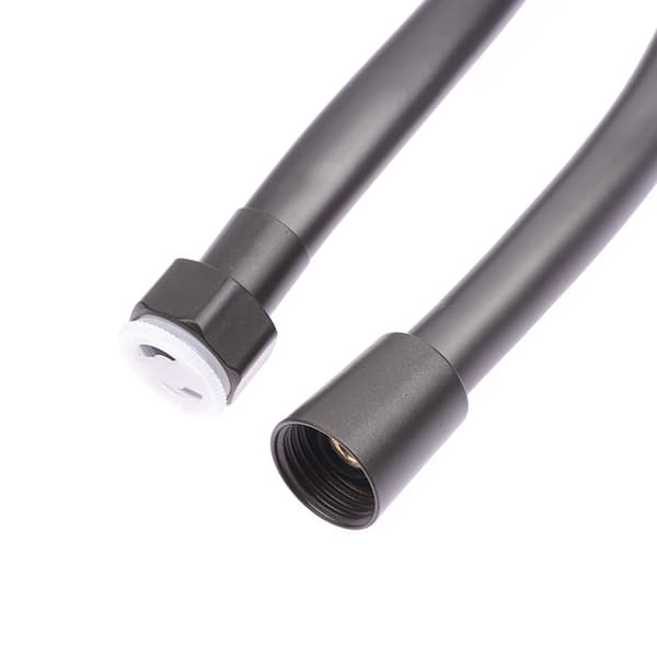 Bruseslange Universal Badeværelse Fitting PVC Blødt Baderør Silver