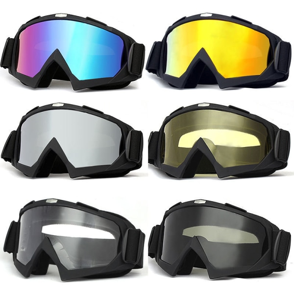 Motorcykel Racer Goggles Off-Road Dirt Bike Glasögon Glasögon Gray one size