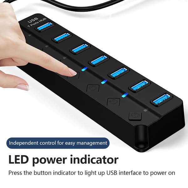 USB HUB 3.0 USB 2.0 Hub Multi USB Ekspander Splitter seven in one