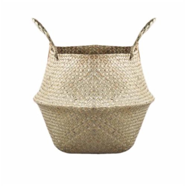 Basket Rattan taittuva pajukahva Pyöreä Natural Sea Grass St as the picutre