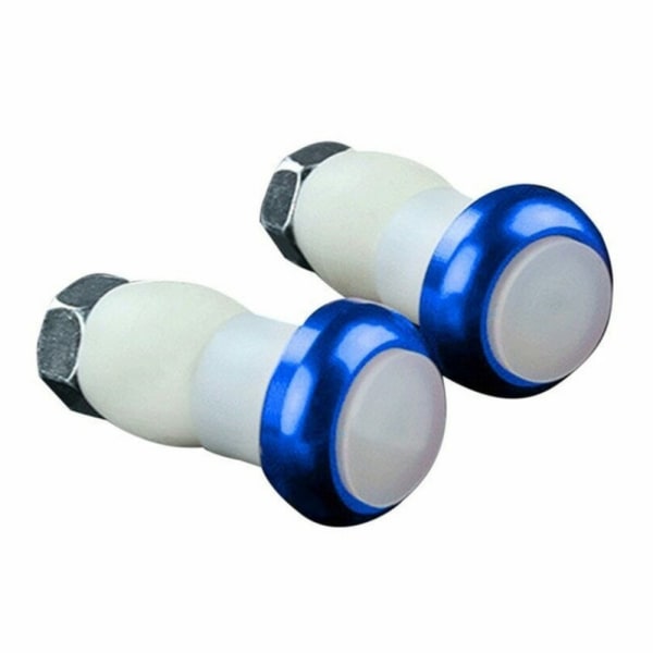 1 par Sykkelsykkel Blinklys Håndtak End Plug LED Blue
