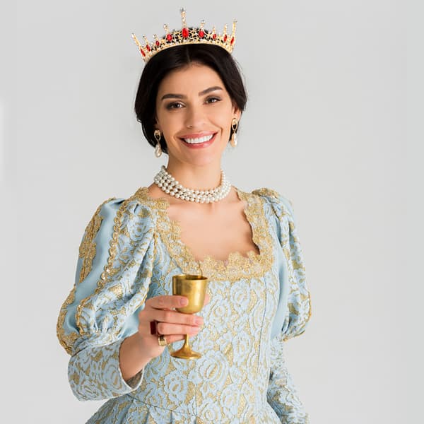 2 stk. Prom Konge og Dronning Krone Sæt Kongekroner til Mænd Roya one size