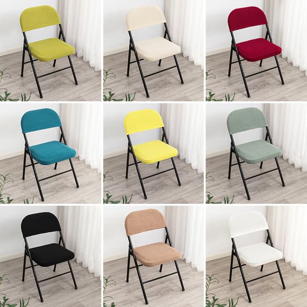 Hushållsfällbar cover Ryggstöd Stolar överdrag rose red