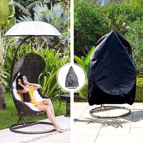 Hängande cover med dragkedja Anti UV Swing Cover Black