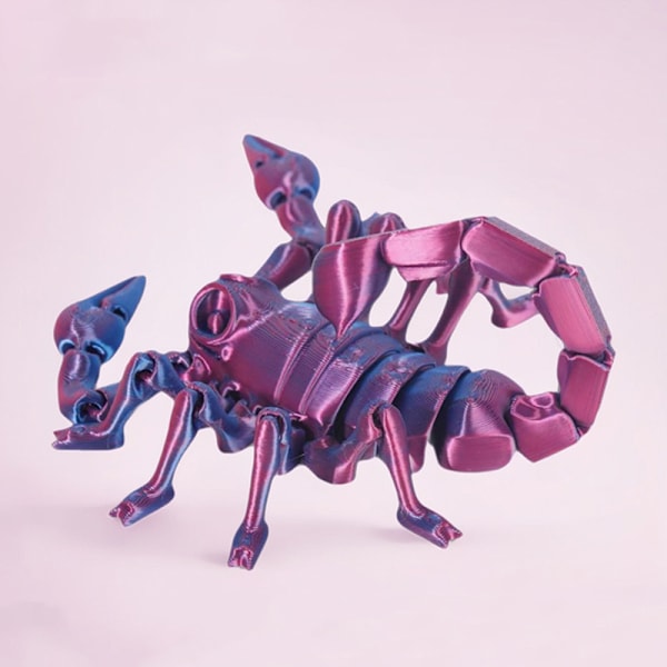 3D-printet Skorpion Simuleringsleke Bevegelige Uttrekkbare s Creati Red black