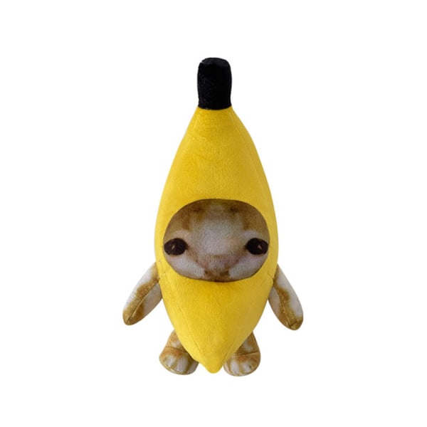 Banan Cat Happy Cat Plyschleksak Banana Cat Doll Toy A