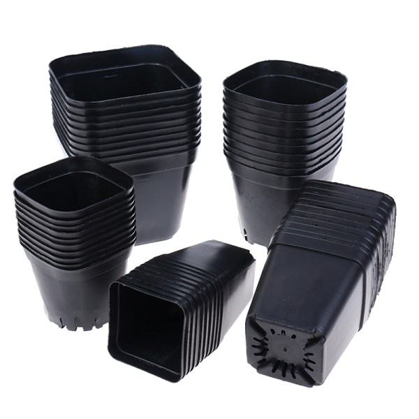 10 stk sorte urtepotter Plastpotter Små firkantede potter til Succu as the picutre 6.5*6.5cm