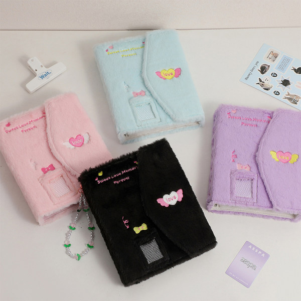 A5 Plys Binder Fotokort Holder Kawaii Photo Album Pink