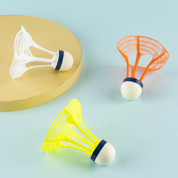12 Professionelle Badmintonbolde white