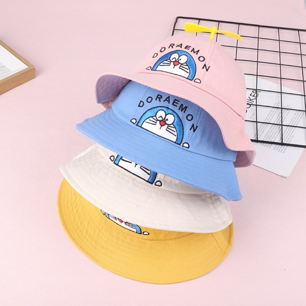 Doraemon Small Propeller Children Baby Fisherman Hat Mesh Cap Blue