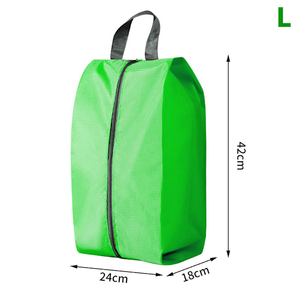 Støvtæt Vandtæt Sko Opbevaringstasker Nylon Sko Taske Green L
