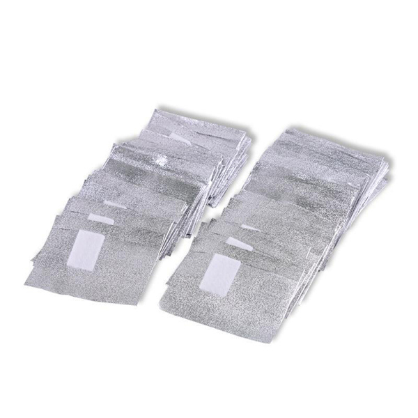 100 stk/æske Neglefolie Gel Wraps Polish Remover