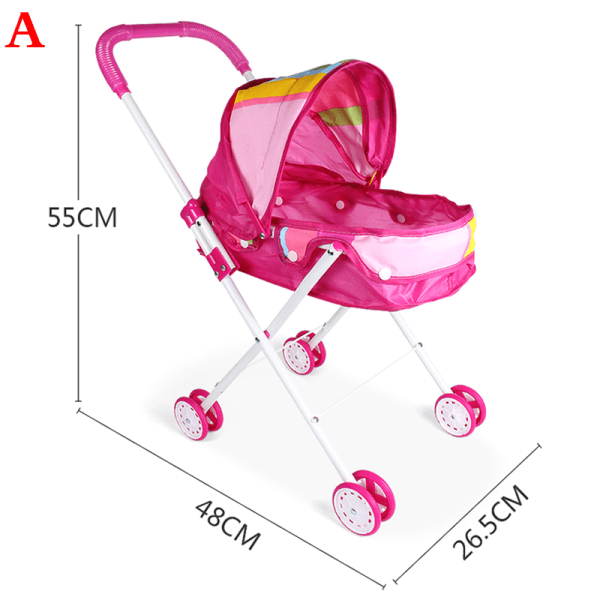 Baby Doll -rattaat soveltuvat 9-12 tuuman nukkeille tai 25-30 cm vauvalle A