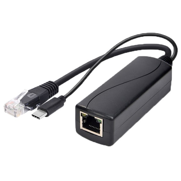 TYPE-c poe splitter usb 48v til 5v strøm over ethernet